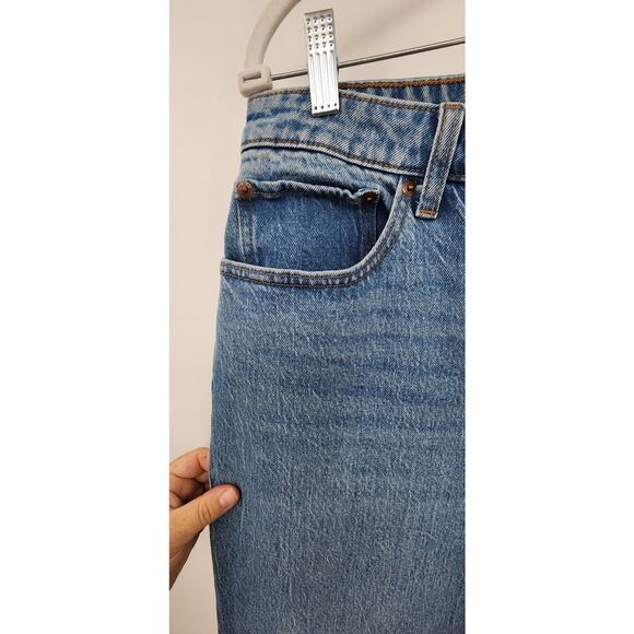 New NWOT Abercrombie & Fitch Curve Love The 90's Relaxed Jeans High Rise 31 12 L - Picture 6 of 10